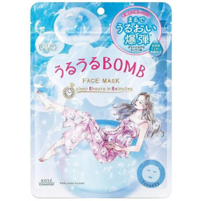 Інтенсивно зволожуюча маска Clear Turn Uruuru BOMB Mask KOSE Cosmeport, 7 шт